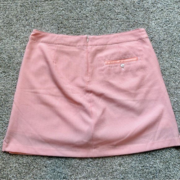 Lady Hagen Peach Striped Golf Skort size 10 - Picture 2 of 5